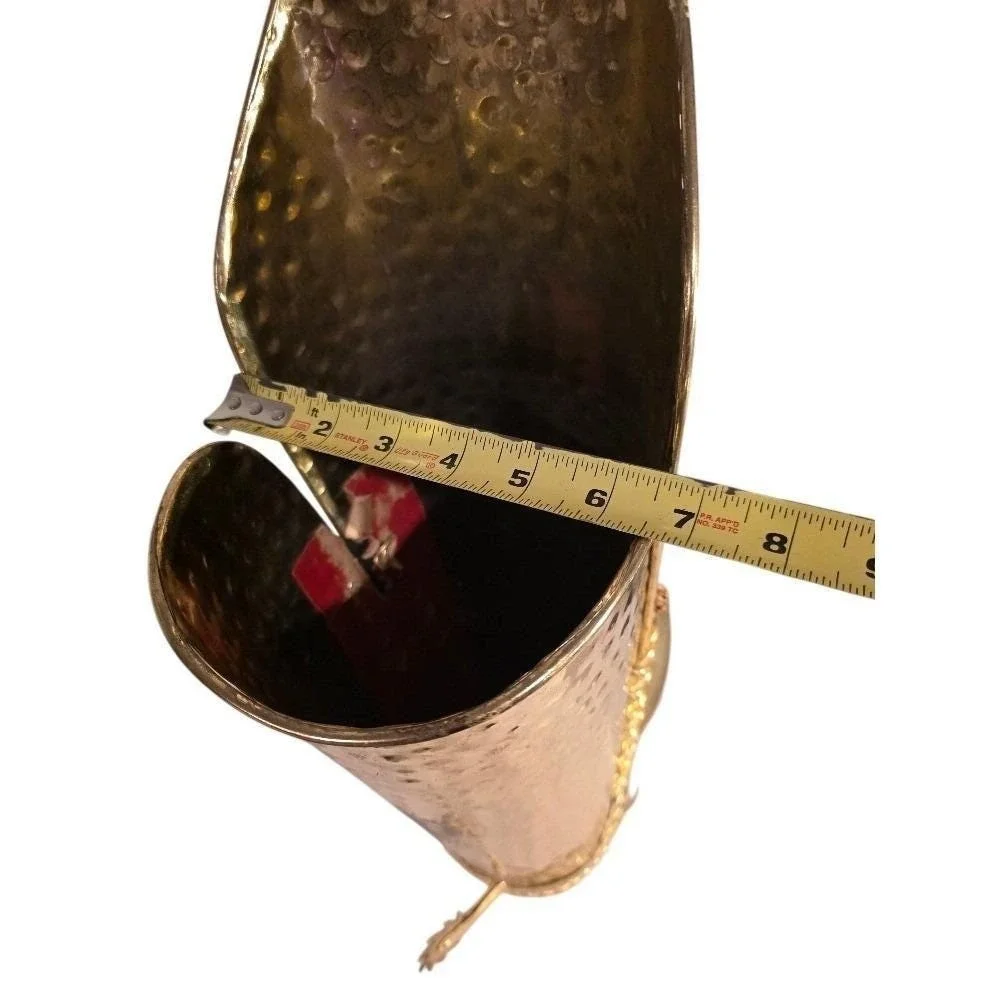 Vintage Hammered Brass Boot Umbrella Stand Luxury Storage Walking Sticks‎ Holder